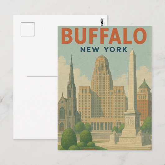 Buffalo New York Briefkaart (Voorkant / Achterkant)