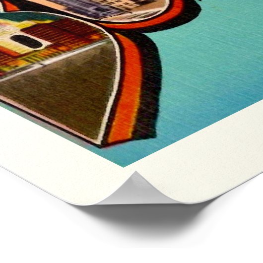  Buffalo New York Briefkaart Print (Hoek)