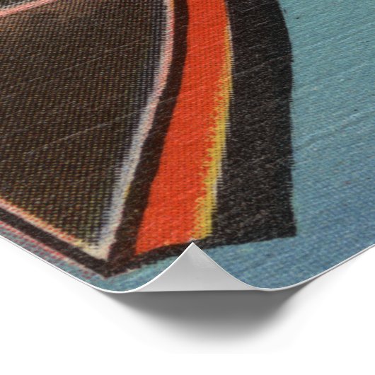 Buffalo, New York - grote lettertjes Poster (Hoek)