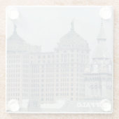 Buffalo, New York Historische Monumenten Glazen Onderzetter (Achterkant)