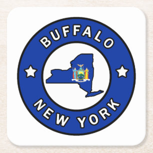 Buffalo New York Kartonnen Onderzetters