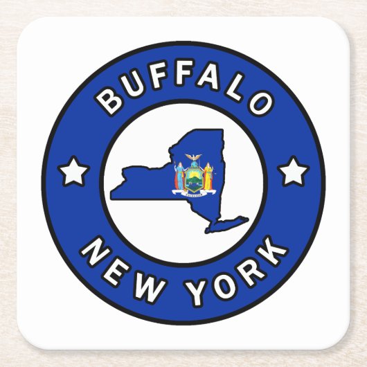 Buffalo New York Kartonnen Onderzetters (Voorkant)