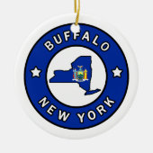 Buffalo New York Keramisch Ornament (Voorkant)