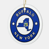 Buffalo New York Keramisch Ornament (Links)