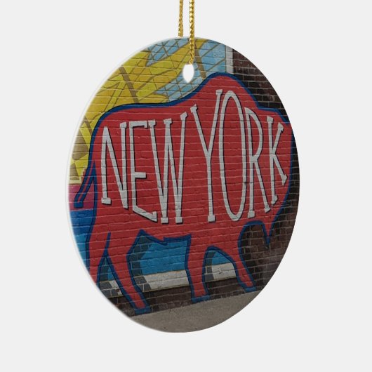 Buffalo New York Keramisch Ornament (Rechts)