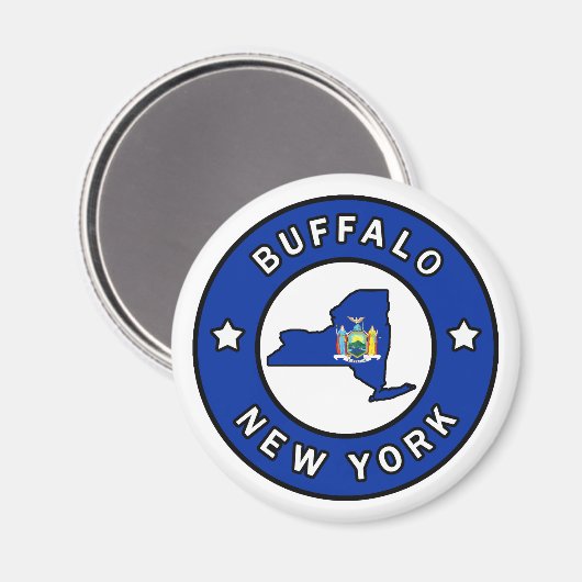 Buffalo New York Magneet (Voorkant / Achterkant)