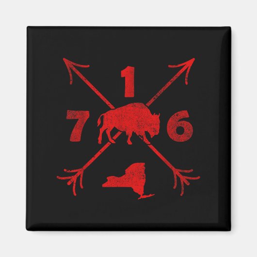 Buffalo New York Ny _ Area Code 716 Magneet (Voorkant)