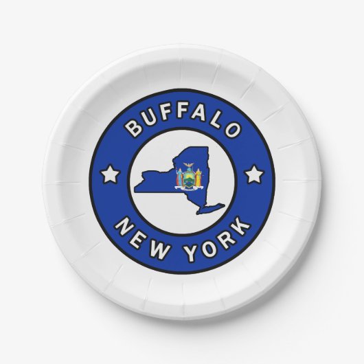 Buffalo New York Papieren Bordje (Voorkant)