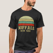 BUFFALO NEW-YORK  Retro Sunset T-shirt (Voorkant)