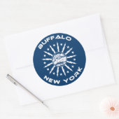Buffalo New York Ronde Sticker (Envelop)