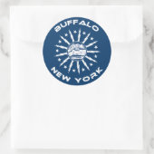 Buffalo New York Ronde Sticker (Tas)