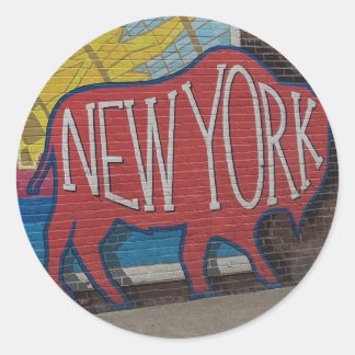 Buffalo New York Ronde Sticker