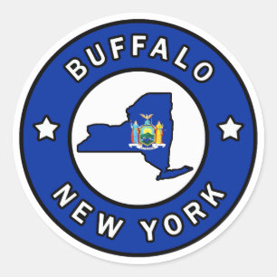 Buffalo New York Ronde Sticker