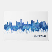 Buffalo New York Skyline Blue Deurmat (Voorkant)