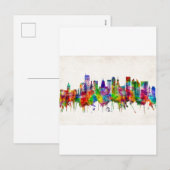 Buffalo New York Skyline Feestdagenkaart (Voorkant / Achterkant)