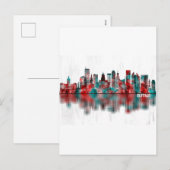 Buffalo New York Skyline Feestdagenkaart (Voorkant / Achterkant)
