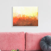 BUFFALO, NEW YORK SKYLINE In the Clouds Canvas Afdruk (Insitu (Woonkamer))