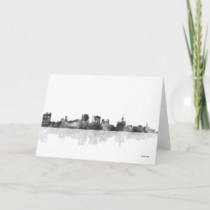 BUFFALO NEW YORK SKYLINE KAART