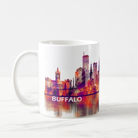 Buffalo New York Skyline Koffiemok (Links)
