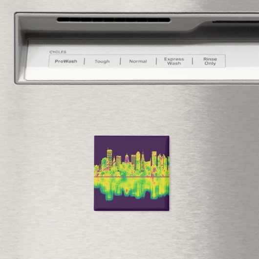 Buffalo New York Skyline Magneet (Insitu (Vaatwasser))