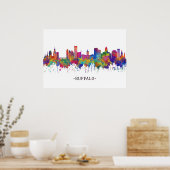 Buffalo New York Skyline Poster (Keuken)