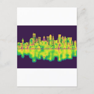 Buffalo New York Skyline Uitnodiging Briefkaart