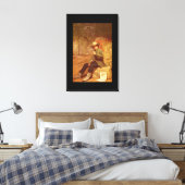 Buffalo Newsboy', Thomas_Art van Amerika Canvas Afdruk (Insitu (Slaapkamer))