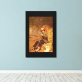 Buffalo Newsboy', Thomas_Art van Amerika Canvas Afdruk (Insitu (Houten vloer))