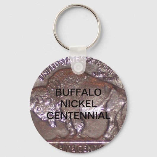 BUFFALO NICKEL CENTENNIAL SLEUTELHANGER (Voorkant)