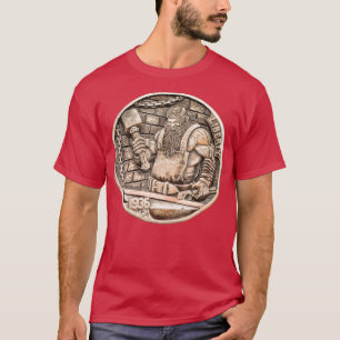 Buffalo Nickel Hobo Coin Viking Blacksmith Forge T-shirt