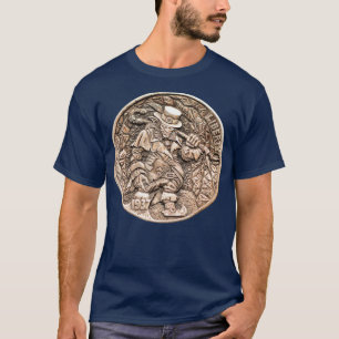 Buffalo Nickel Hobo LeprechaunCoin Collectors T-shirt