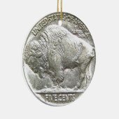 BUFFALO NICKEL KERAMISCH ORNAMENT (Rechts)