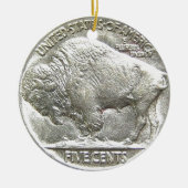 BUFFALO NICKEL KERAMISCH ORNAMENT (Voorkant)