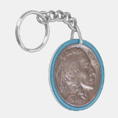 Buffalo Nickel Sleutelhanger (Voorkant Links)