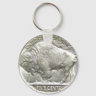 BUFFALO NICKEL SLEUTELHANGER