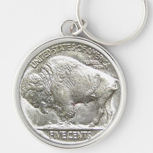 BUFFALO NICKEL SLEUTELHANGER (Voorkant)