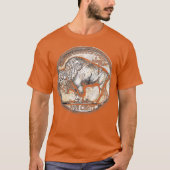 Buffalo Nikkel Munt Verenigde Staten T-shirt (Voorkant)