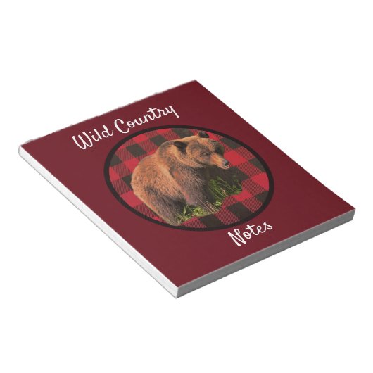 Buffalo Noot land Wild Beer Notitieblok (Schuin)