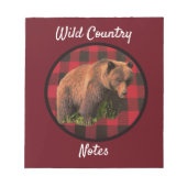 Buffalo Noot land Wild Beer Notitieblok (Voorkant)