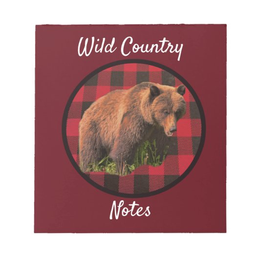 Buffalo Noot land Wild Beer Notitieblok (Voorkant)