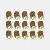 Buffalo NY BBQ Hot Chicken Wings Celery Foodie Fleece Deken (Voorkant (Horizontaal))