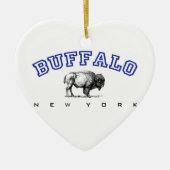 Buffalo, NY - Bison Keramisch Ornament (Voorkant)
