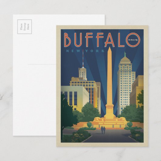 Buffalo, NY Briefkaart (Voorkant / Achterkant)