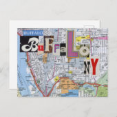 Buffalo NY Collage Briefkaart (Voorkant / Achterkant)