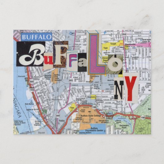 Buffalo NY Collage Briefkaart (Voorkant)