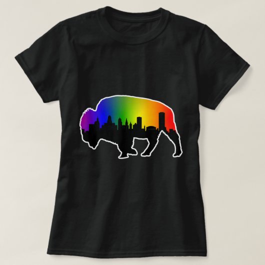 Buffalo NY Gay Pride LGBTQ T-shirt (Design voorkant)