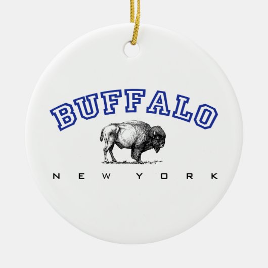 Buffalo NY Keramisch Ornament (Voorkant)