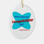 Buffalo NY Lounge Academy Retro Space Age Keramisch Ornament (Rechts)