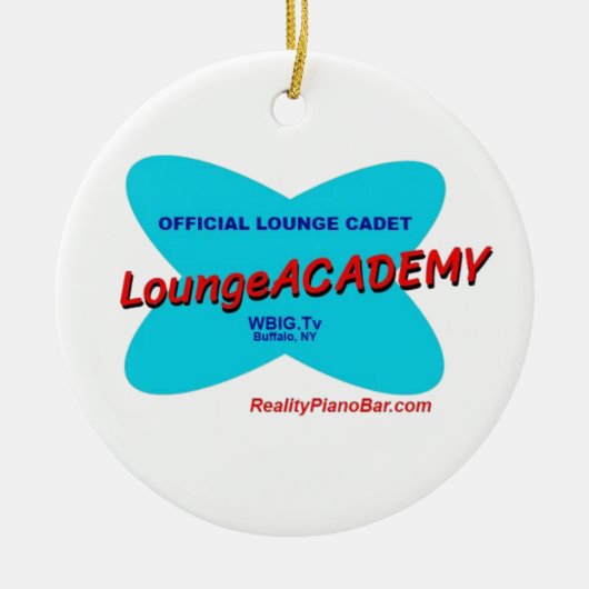 Buffalo NY Lounge Academy Retro Space Age Keramisch Ornament (Voorkant)