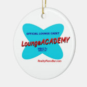 Buffalo NY Lounge Academy Retro Space Age Keramisch Ornament (Links)
